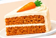 Porción de pastel de zanahoria